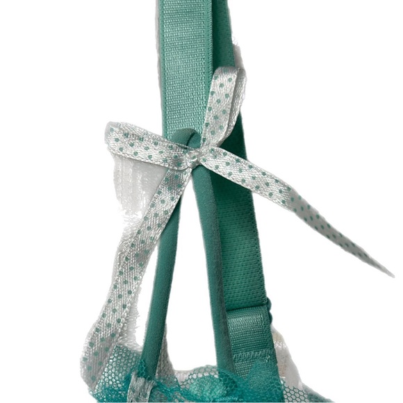 NWT Rene Rofe Teal Babydoll T-String 2 Piece Set - Picture 4 of 13